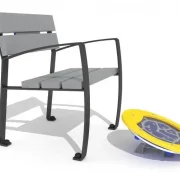 SESSEL MIT PSYCHOMOTORIK FUSS-KREISEL