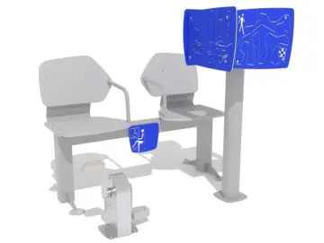 BANK MIT PEDAL UND MENTALCUBE FÜR ALZHEIMER