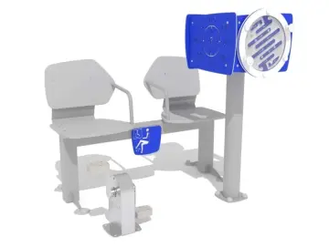BANK MIT PEDAL UND MENTALCUBE II FÜR ALZHEIMER