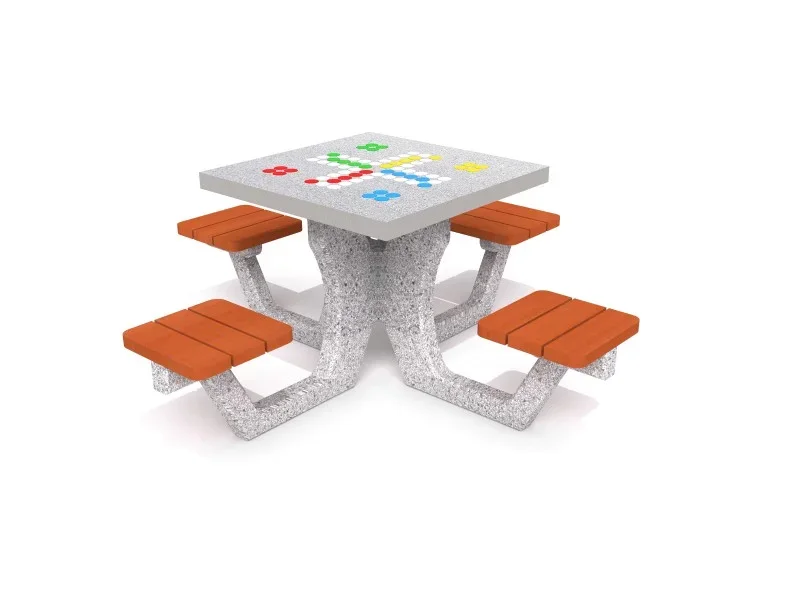 Spieltisch aus Beton Ludospiel
