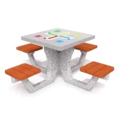 Spieltisch aus Beton Ludospiel