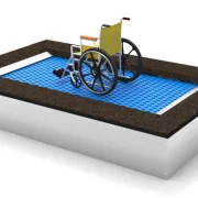 Bodentrampolin für Rollstuhlfahrer