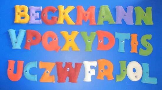 Klettergriffe "Alphabet"