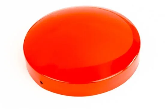 Metall-Pfostenabdeckkappe rot