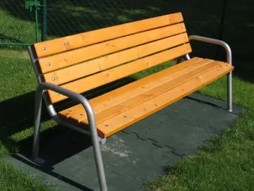 Kommunale Sitzbank - Holzbank