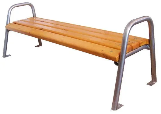 Kommunale Sitzbank - Holzbank
